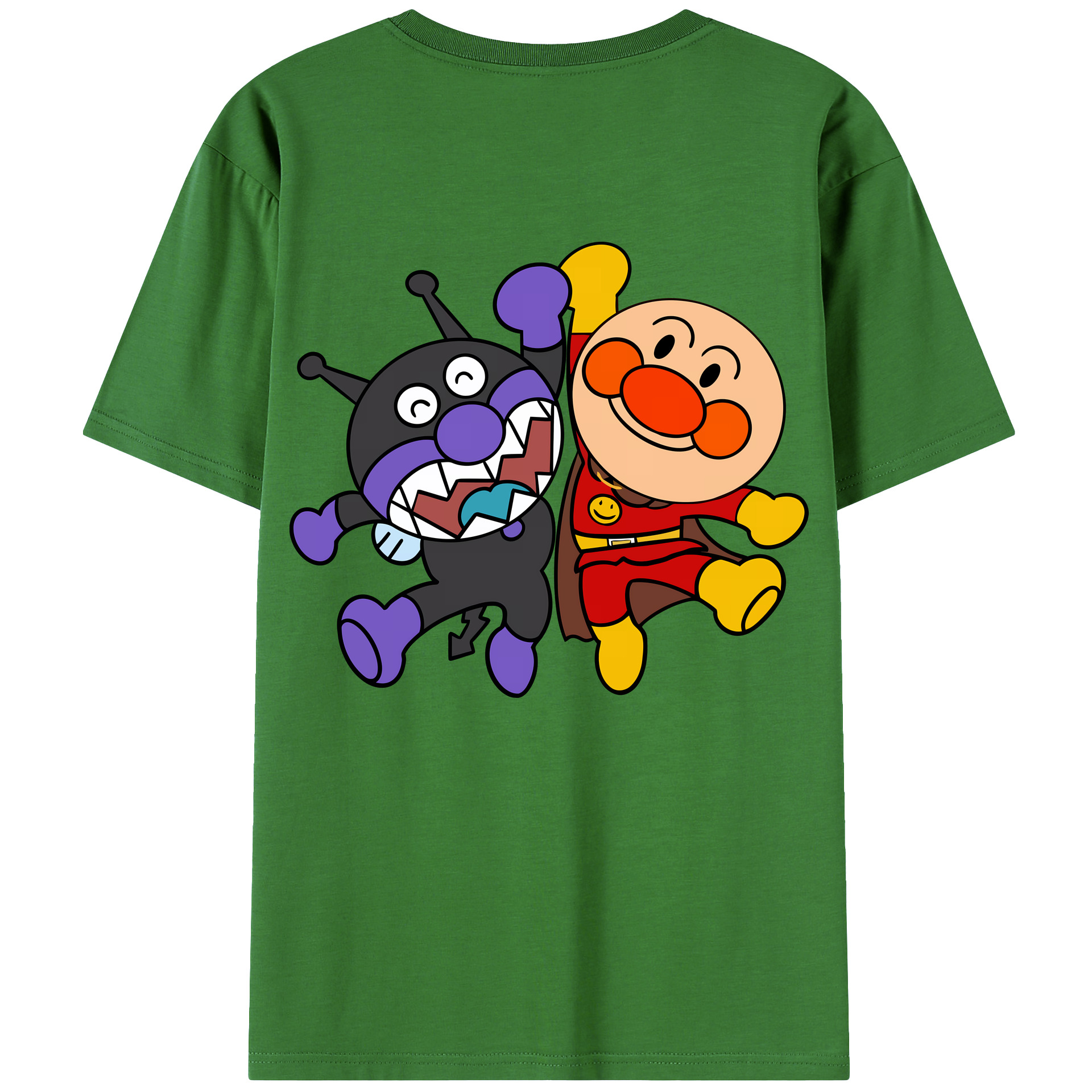 （画像用） アンパンマン Anpanman レディース半袖Tシャツ(バックプリント)